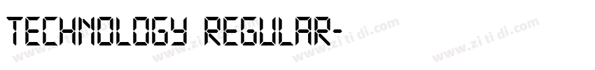 Technology Regular字体转换